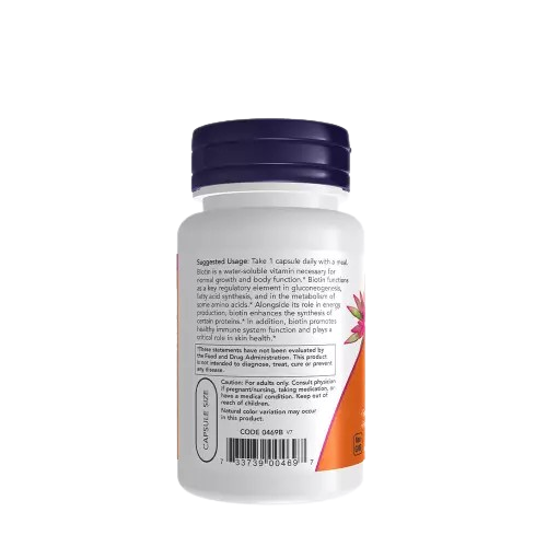 NOW Foods, Biotine, 1000 µg, 100 capsules végétariennes