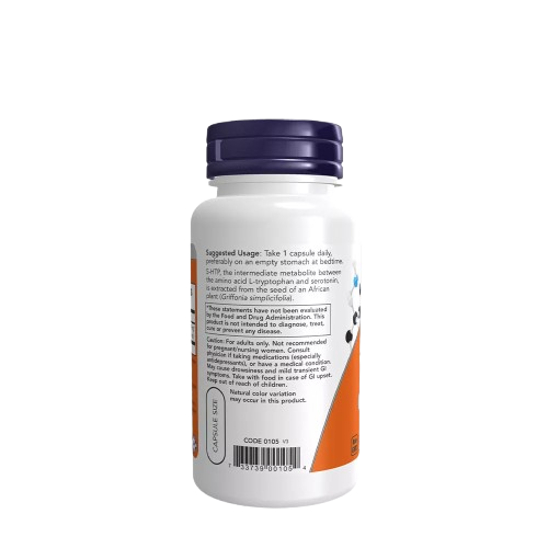 NOW Foods, 5-HTP, 100 mg, 60 capsules végétales