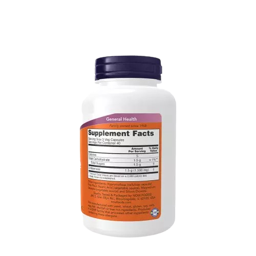 NOW Foods, D-Mannose, 500 mg, 120 Gélules végétales