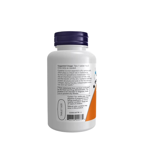NOW Foods, L-cysteine, 500 mg, 100 comprimés