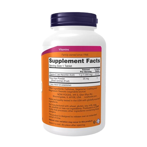 NOW Foods - Vitamin C-1000, (250 Comprimés)
