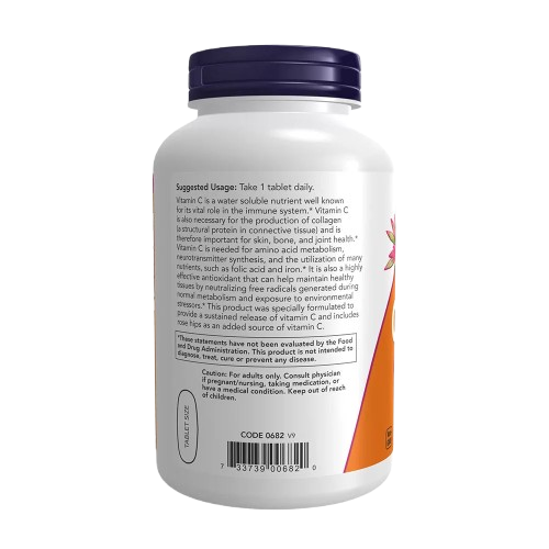 NOW Foods - Vitamin C-1000, (250 Comprimés)