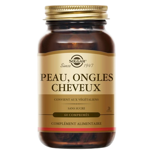 Solgar, Peau, cheveux, ongles, 60 comprimés