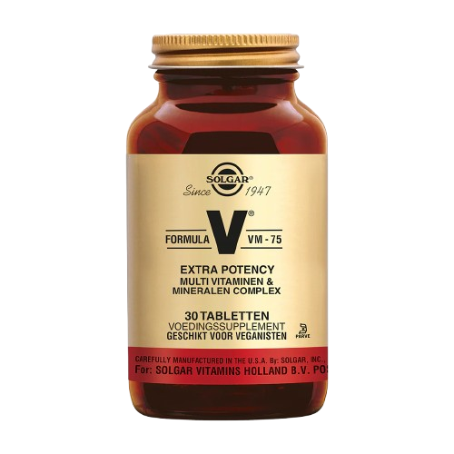 Solgar, Formule V, VM-75, Vitamines multiples et minéraux, 30 comprimés